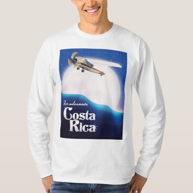 Camiseta Afiche de viaje de Costa Rica Adventure moon (Anverso)