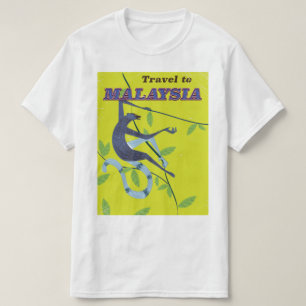 Camiseta Afiche de viaje de estilo vintage de Malasia