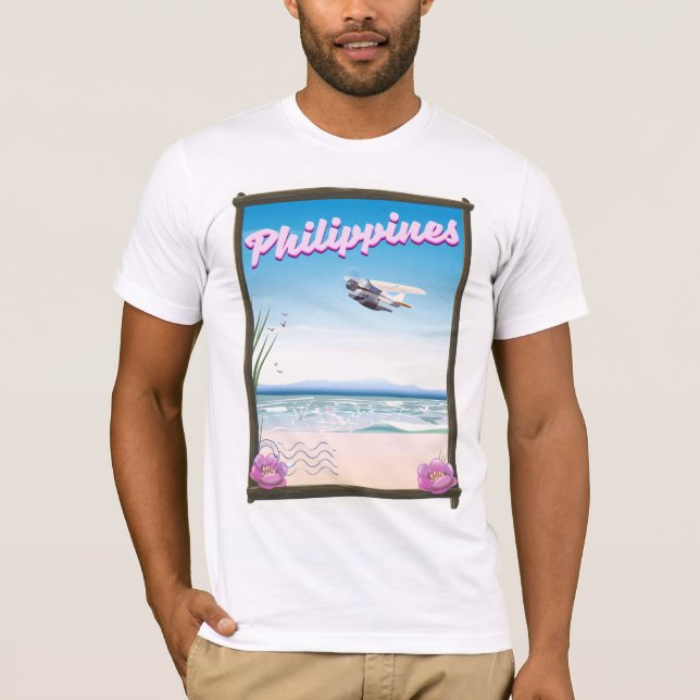 Camiseta Afiche de viaje de Filipinas (Anverso)