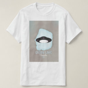 Camiseta Afiche de viaje de Groom Lake Nevada