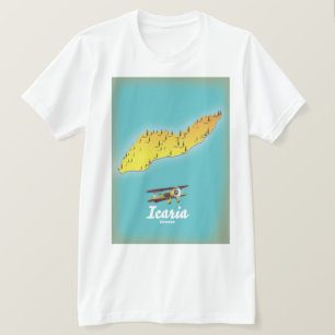 Camiseta Afiche de viaje de Icasia Grecia.