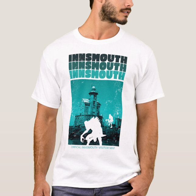 Camiseta Afiche de viaje de Innsmouth (Anverso)