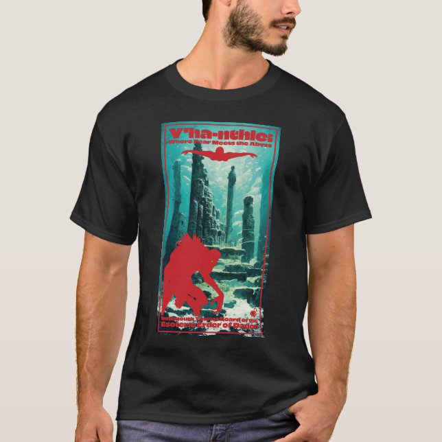 Camiseta Afiche de viaje de Innsmouth (Anverso)