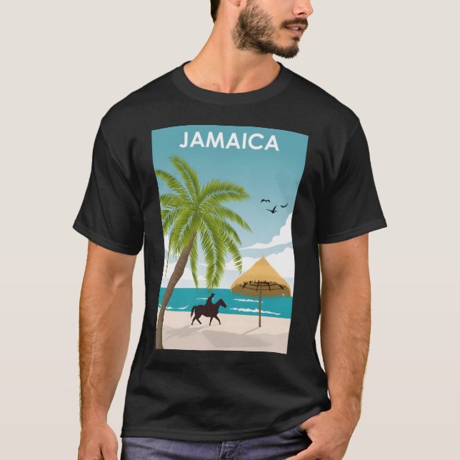Camiseta Afiche de viaje de Jamaica (Anverso)