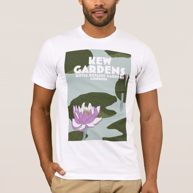 Camiseta Afiche de viaje de Kew Gardens London (Anverso)