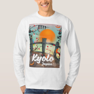 Camiseta Afiche de viaje de Kyoto Japón
