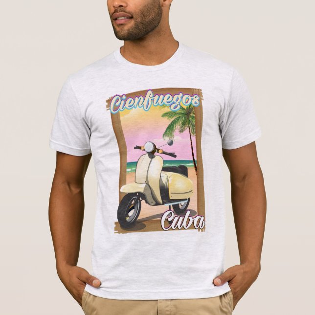 Camiseta Afiche de viaje de la ciudad de Cienfuegos (Anverso)