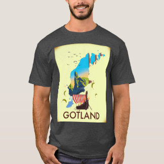 Camiseta Afiche de viaje de la isla de Gotland