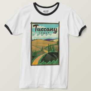 Camiseta Afiche de viaje de la Toscana Italia