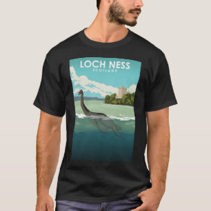 Camiseta Afiche de viaje de Loch Ness Scotland