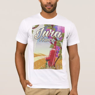Camiseta Afiche de viaje de los viñedos de Jura France