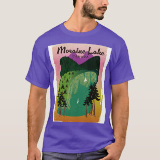 Camiseta Afiche de viaje de Moraine Lake Canada