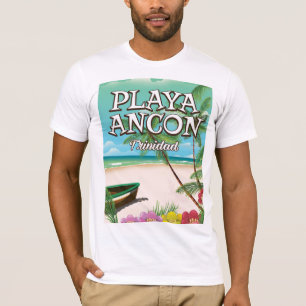 Camiseta Afiche de viaje de Playa Ancón Trinidad