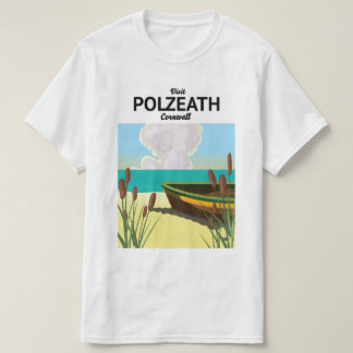 Camiseta Afiche de viaje de Polzeath, Cornwall Seaside