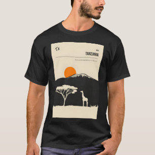 Camiseta Afiche de viaje de portada del libro de Tanzania Á