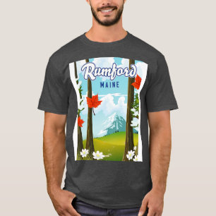 Camiseta Afiche de viaje de Rumford Maine