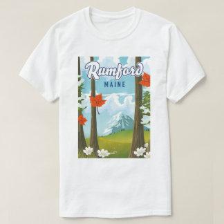 Camiseta Afiche de viaje de Rumford Maine