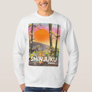 Camiseta Afiche de viaje de Shinjuku Japón