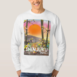 Camiseta Afiche de viaje de Shinjuku Japón