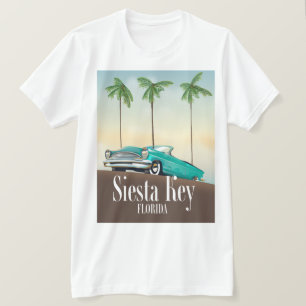 Camiseta Afiche de viaje de Siesta Key Florida
