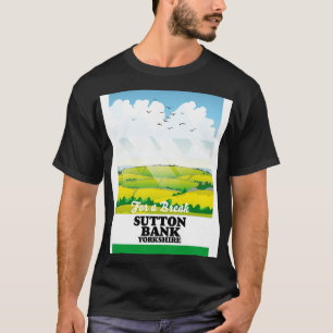Camiseta Afiche de viaje de Sutton Bank yorkshire
