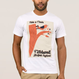 Camiseta Afiche de viaje de Titchwell Norfolk Beach