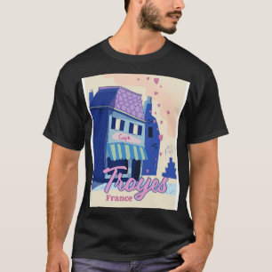 Camiseta Afiche de viaje de Troyes Francia