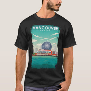 Camiseta Afiche de viaje de Vancouver Canada