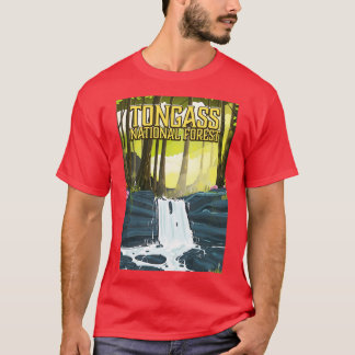Camiseta Afiche de viaje del Bosque Nacional de Tongass