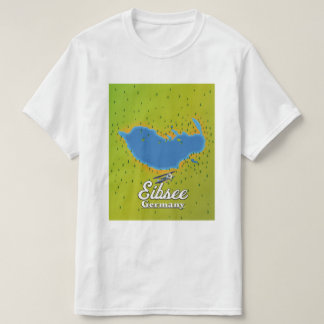 Camiseta Afiche de viaje del Eibsee Alemania.