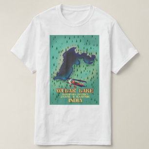 Camiseta Afiche de viaje del estado indio del Lago Manipur.