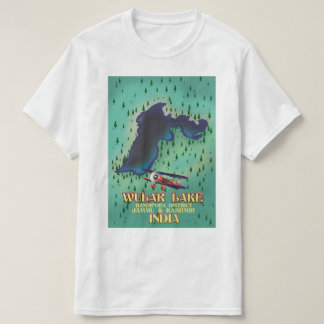 Camiseta Afiche de viaje del estado indio del Lago Manipur.