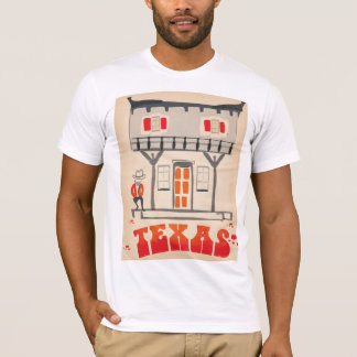 Camiseta Afiche de viaje del Estilo de la Vintage de Texas