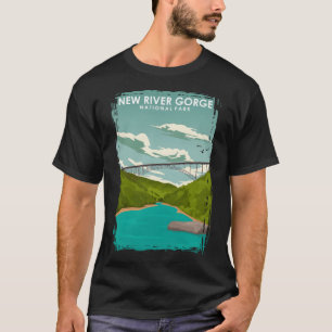 Camiseta Afiche de viaje del Nuevo Parque Nacional del Gorg