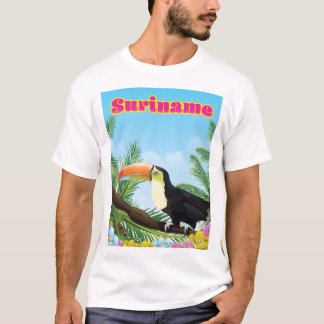 Camiseta Afiche de viaje del paraíso sudamericano de Surina
