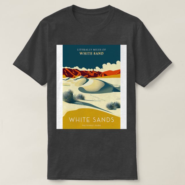 Camiseta Afiche de viaje del Parque Nacional de las Arenas  (Diseño del anverso)