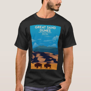 Camiseta Afiche de viaje del Parque Nacional de las Grandes