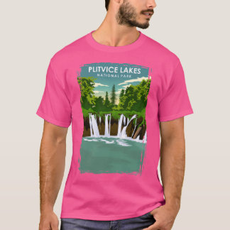 Camiseta Afiche de viaje del Parque Nacional de los Lagos d