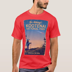 Camiseta Afiche de viaje del Parque Nacional Kootenai