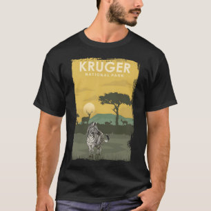 Camiseta Afiche de viaje del Parque Nacional Kruger Sudáfri