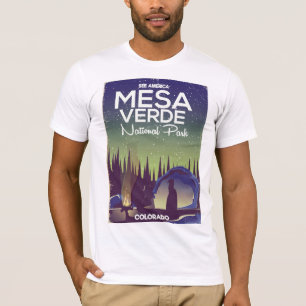 Camiseta Afiche de viaje del Parque Nacional Mesa Verde