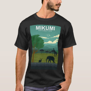 Camiseta Afiche de viaje del Parque Nacional Mikumi de Tanz