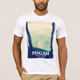 Camiseta Afiche de viaje del parque nacional Pisgah de Caro