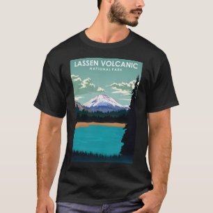 Camiseta Afiche de viaje del Parque Nacional Volcánico de L