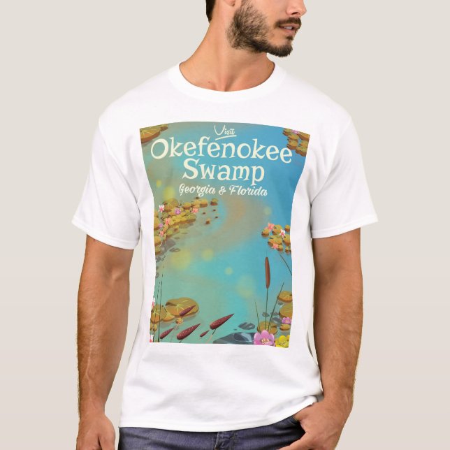 Camiseta Afiche de viaje del personalizado de la zona panta (Anverso)