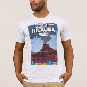 Camiseta Afiche de viaje del volcán Kīlauea Hawaii