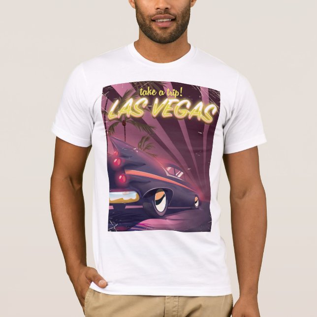 Camiseta Afiche de viaje en coche del Clásico de Las Vegas (Anverso)