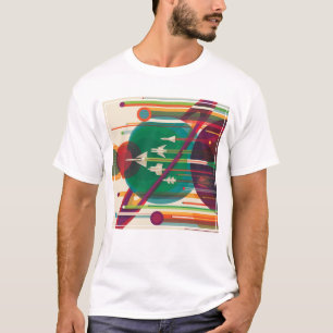 Camiseta Afiche de viaje en el espacio retro - Grand Tour d