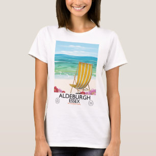 Camiseta Afiche de viaje en la playa de Aldeburgh Essex
