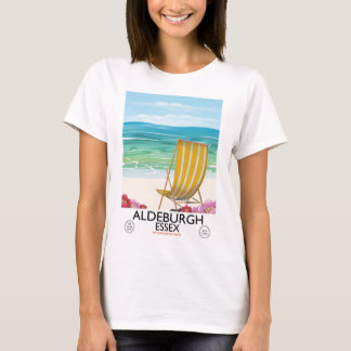 Camiseta Afiche de viaje en la playa de Aldeburgh Essex